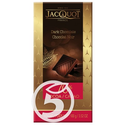 JACQUOT Шоколад горький 70% какао 100г