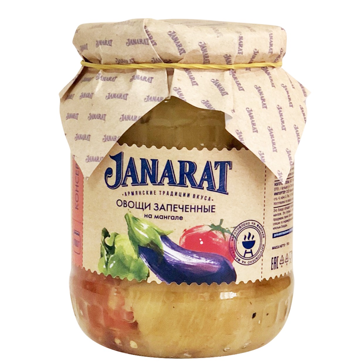 JANARAT Овощи запеченные на мангале 700г по акции в Пятерочке
