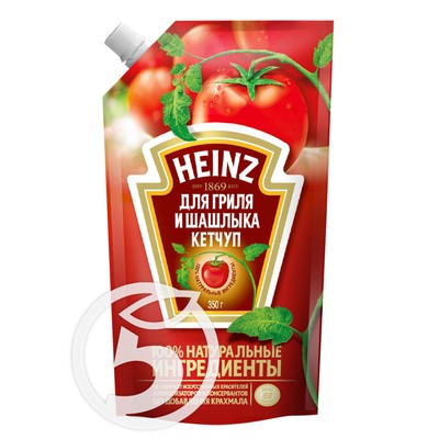Кетчуп "Heinz" для гриля и шашлыка 350мл по акции в Пятерочке