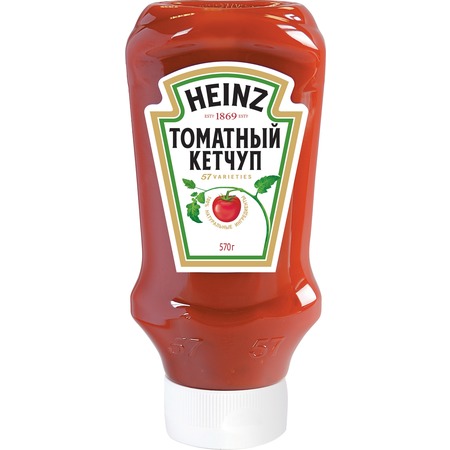 Кетчуп Heinz, томатный; острый, 570 г по акции в Пятерочке