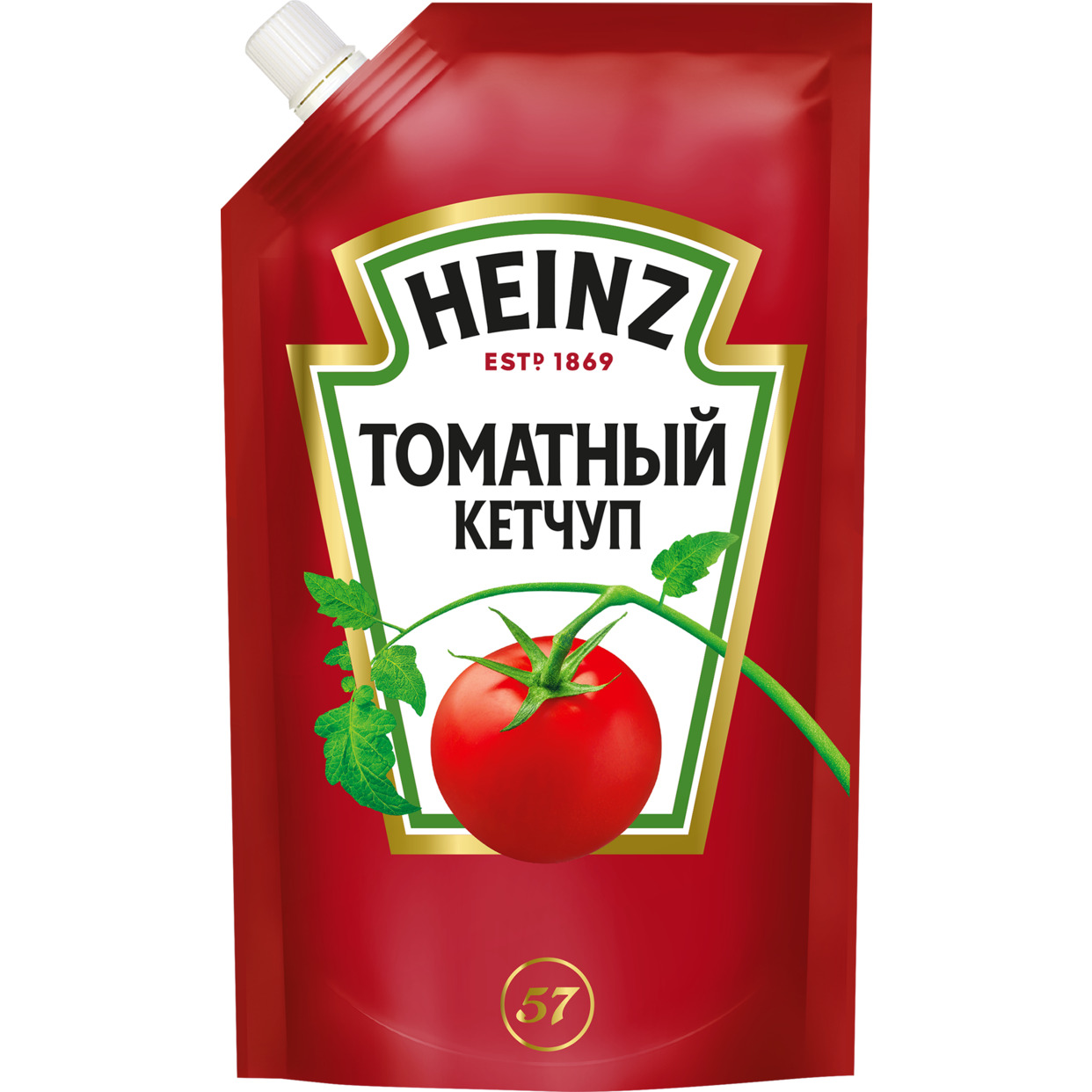 Кетчуп томатный Хайнц, 320 гр, дой-пак по акции в Пятерочке