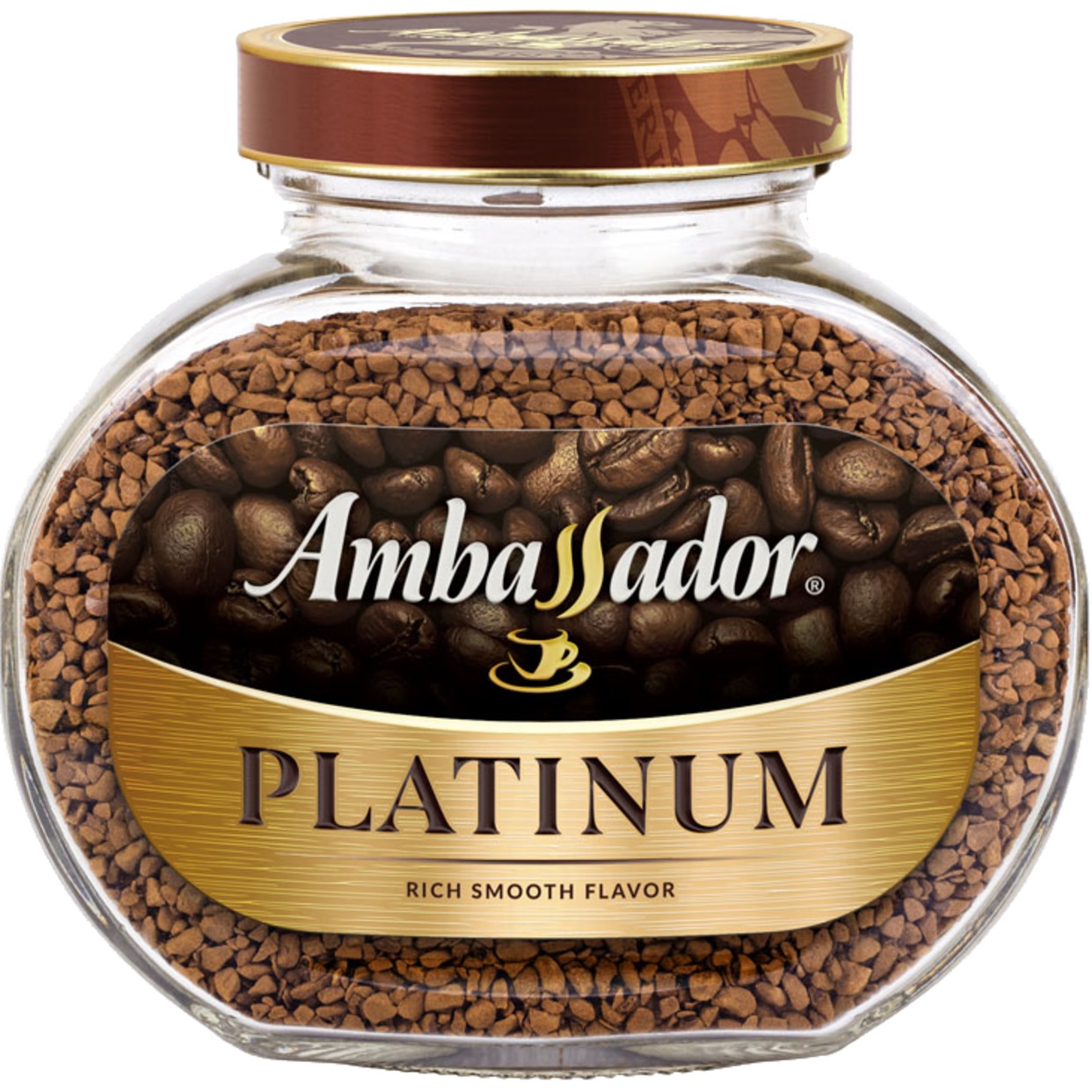 Кофе Ambassador Platinum, растворимый, 95 г по акции в Пятерочке