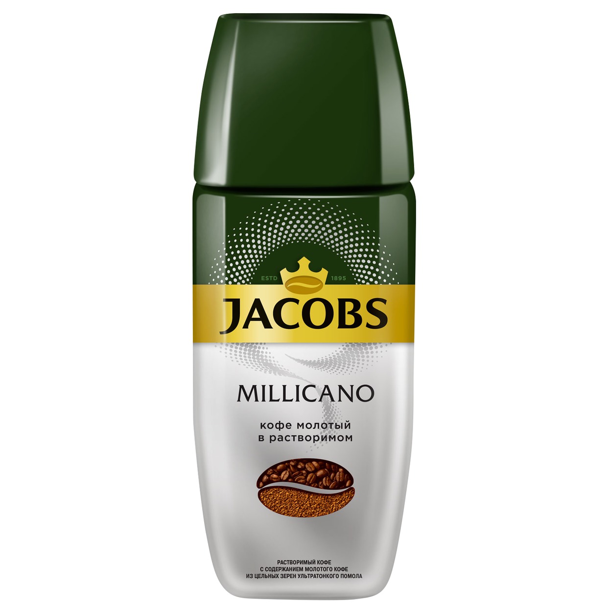 Кофе Jacobs Millicano, растворимый, 95 г по акции в Пятерочке