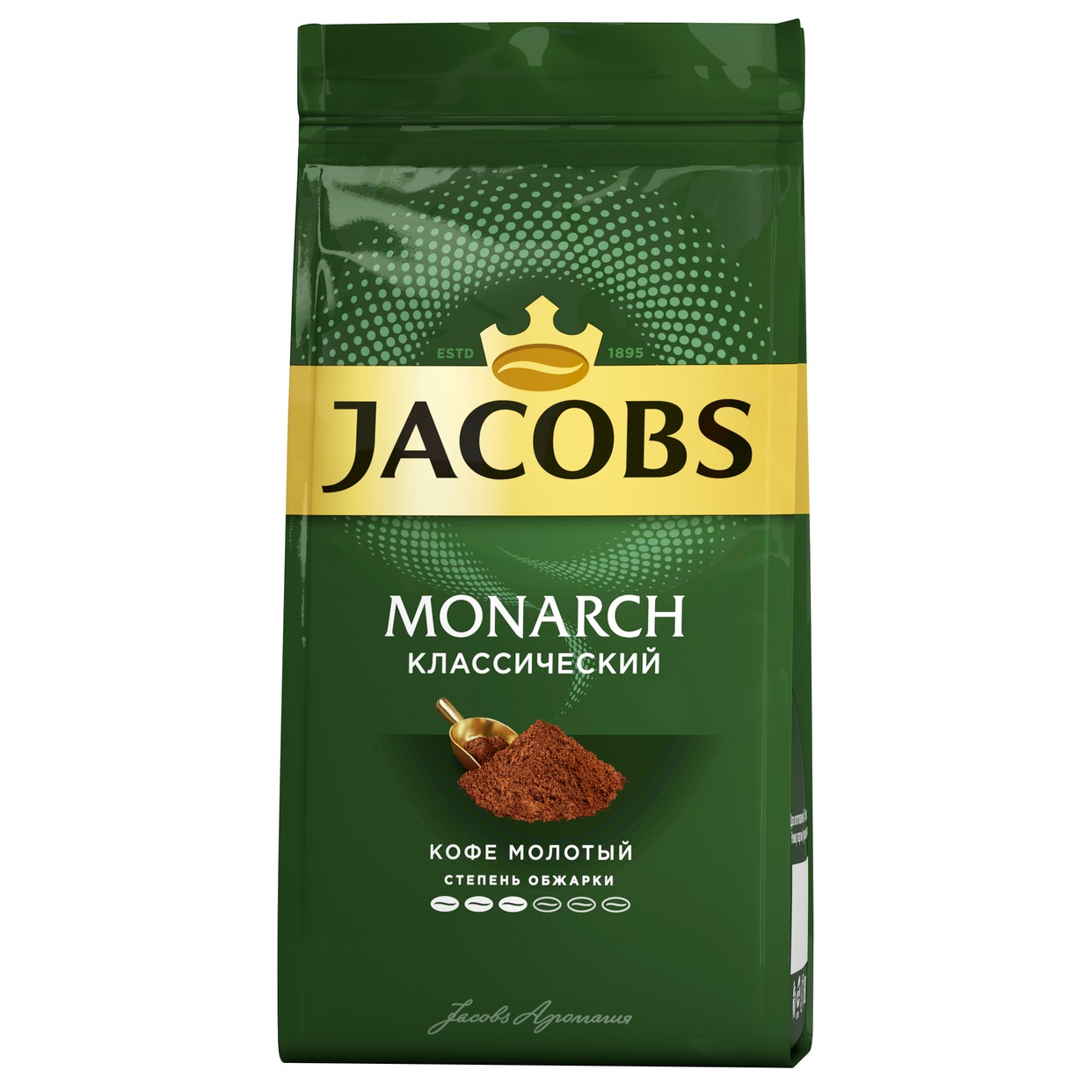 Кофе Jacobs Monarch, Классический, молотый, 230 г по акции в Пятерочке