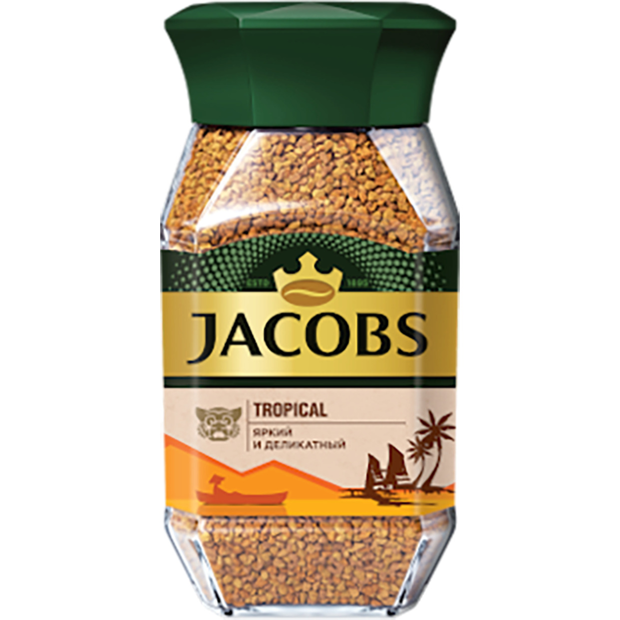 Кофе JACOBS Tropical Selection натуральный растворимый сублимированный 180г