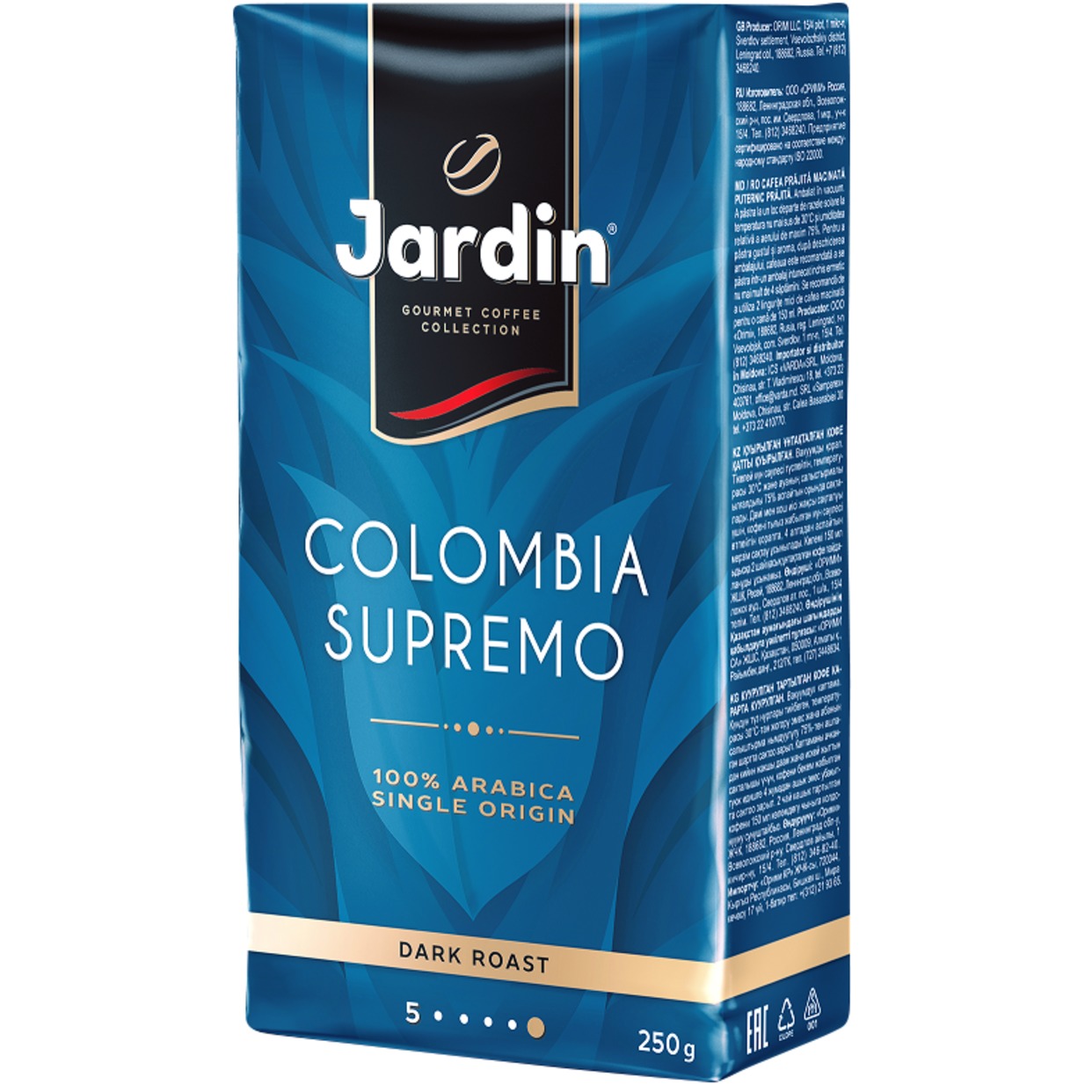 Кофе Jardin Colombia Supremo, молотый, 250 г