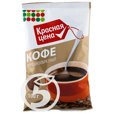 Кофе "Красная Цена" Original растворимый 100г по акции в Пятерочке
