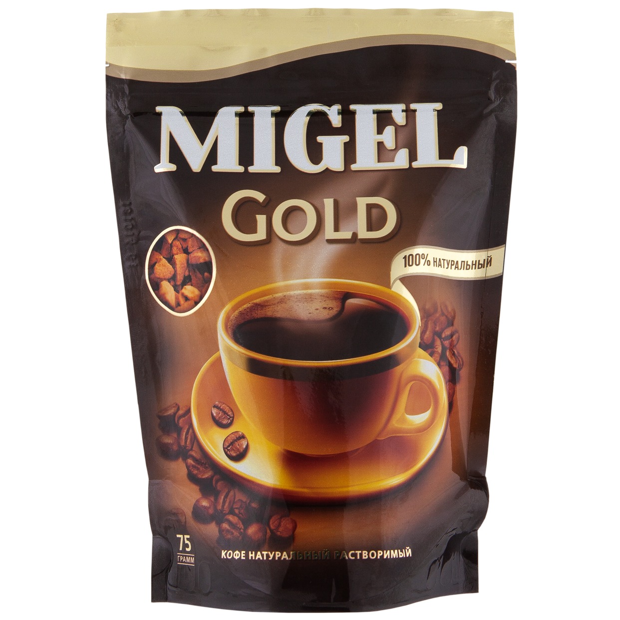 Кофе Migel Gold, растворимый, 75 г по акции в Пятерочке
