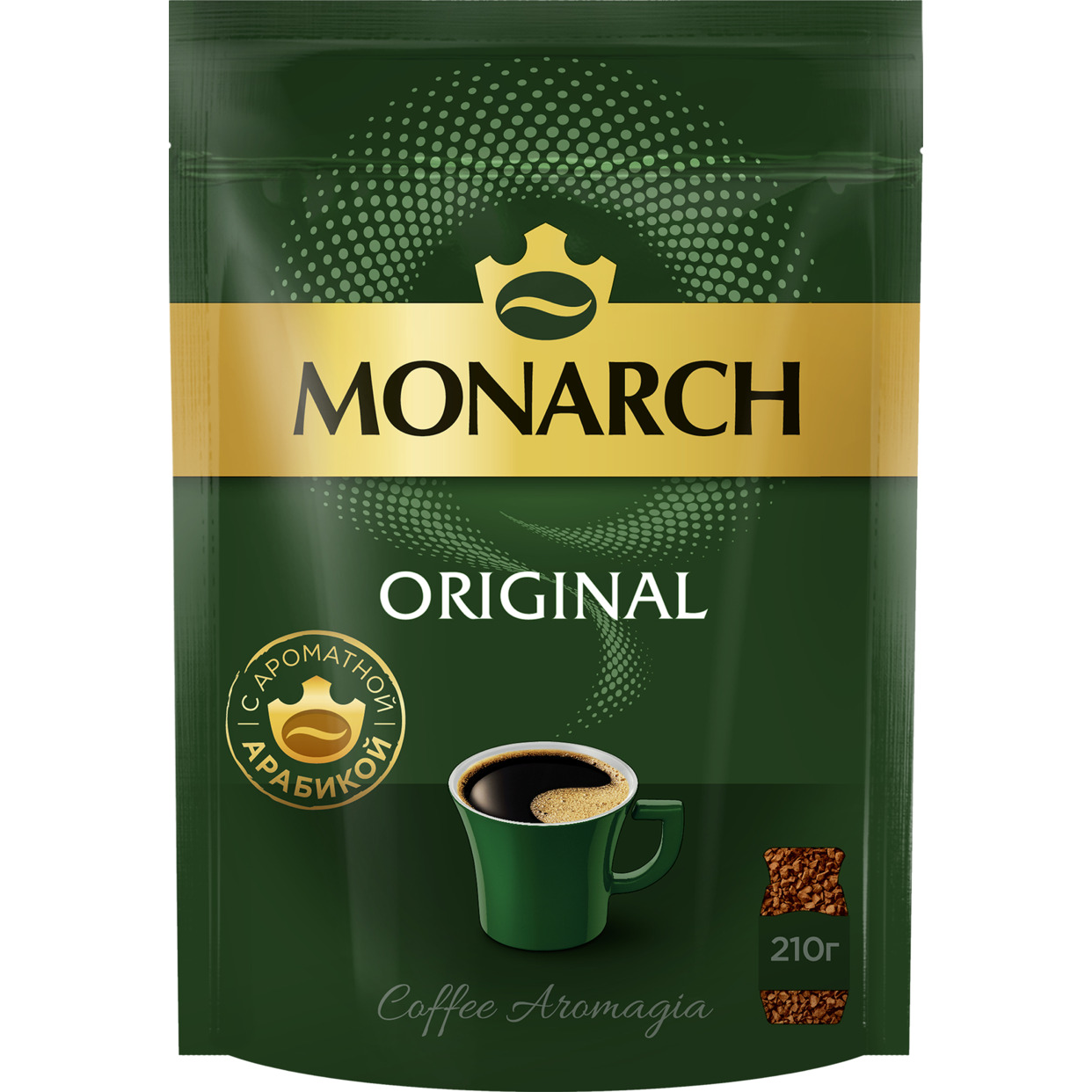 Кофе MONARCH Original натуральный растворимый сублимированный 210г по акции в Пятерочке