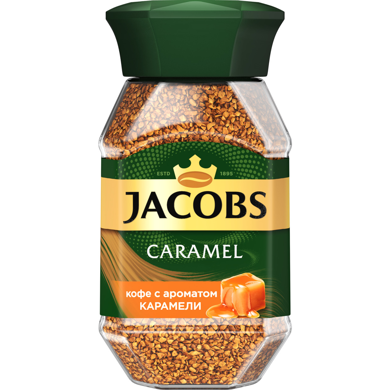 Кофе натуральный растворимый сублимированный JACOBS Caramel с ароматом карамели 6х95г по акции в Пятерочке