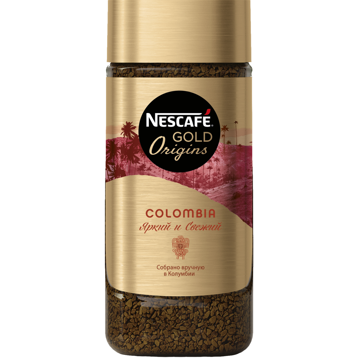 Кофе натуральный растворимый сублимированный NESCAFE GOLD Origins Colombia, 85 гр