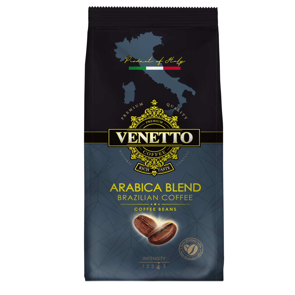 Кофе натуральный жареный в зернах «VENETTO» 1кг