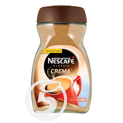Кофе "Nescafe" Classic Crema растворимый натуральный 95г по акции в Пятерочке