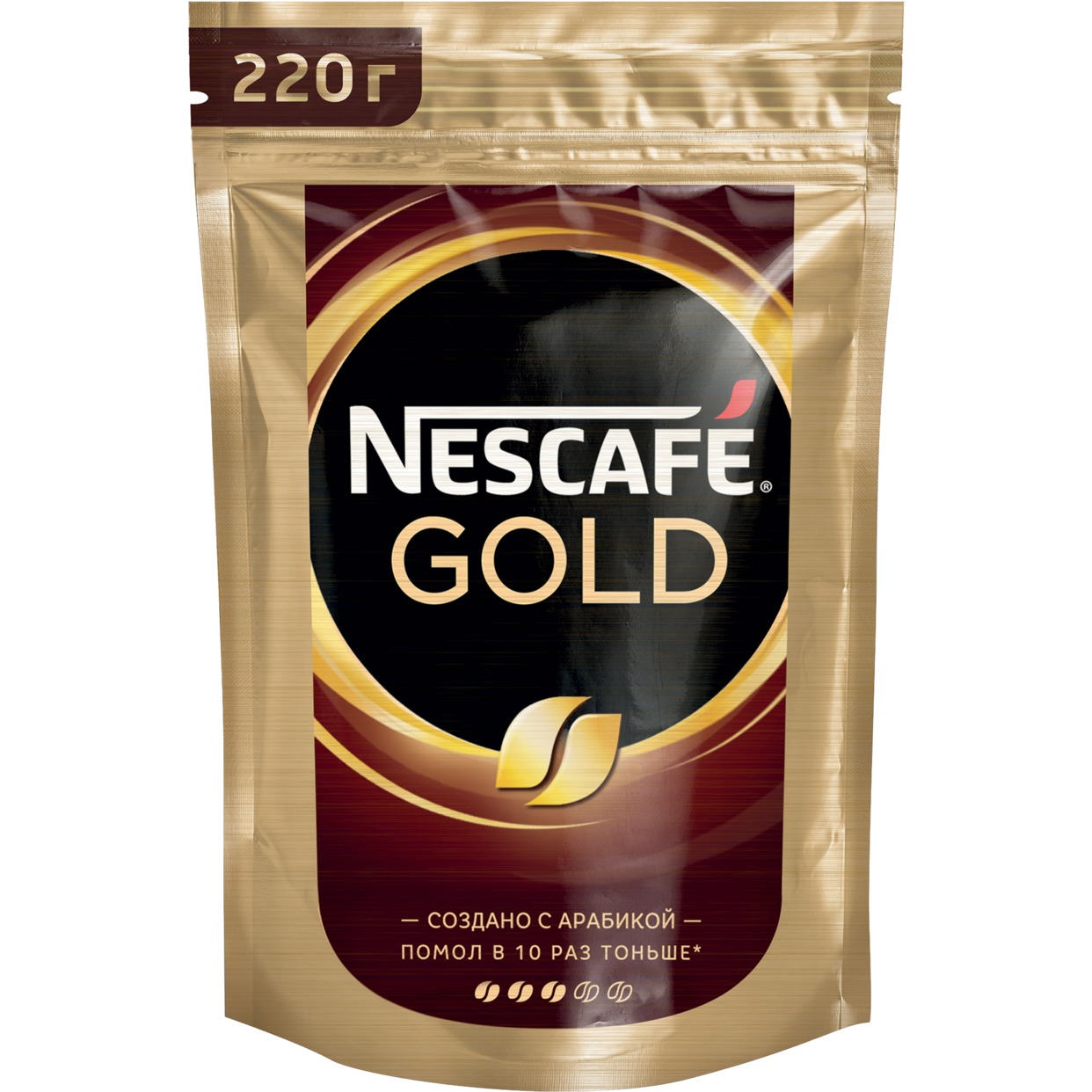 Кофе Nescafe Gold, растворимый, 220 г по акции в Пятерочке