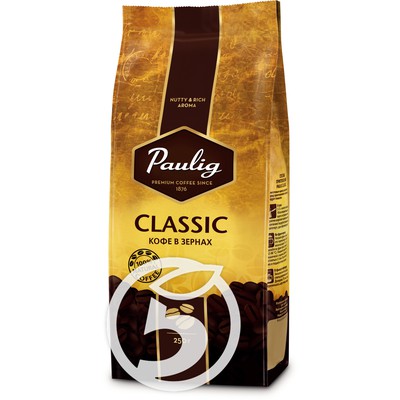 Кофе "Paulig" Classic в зернах 250г