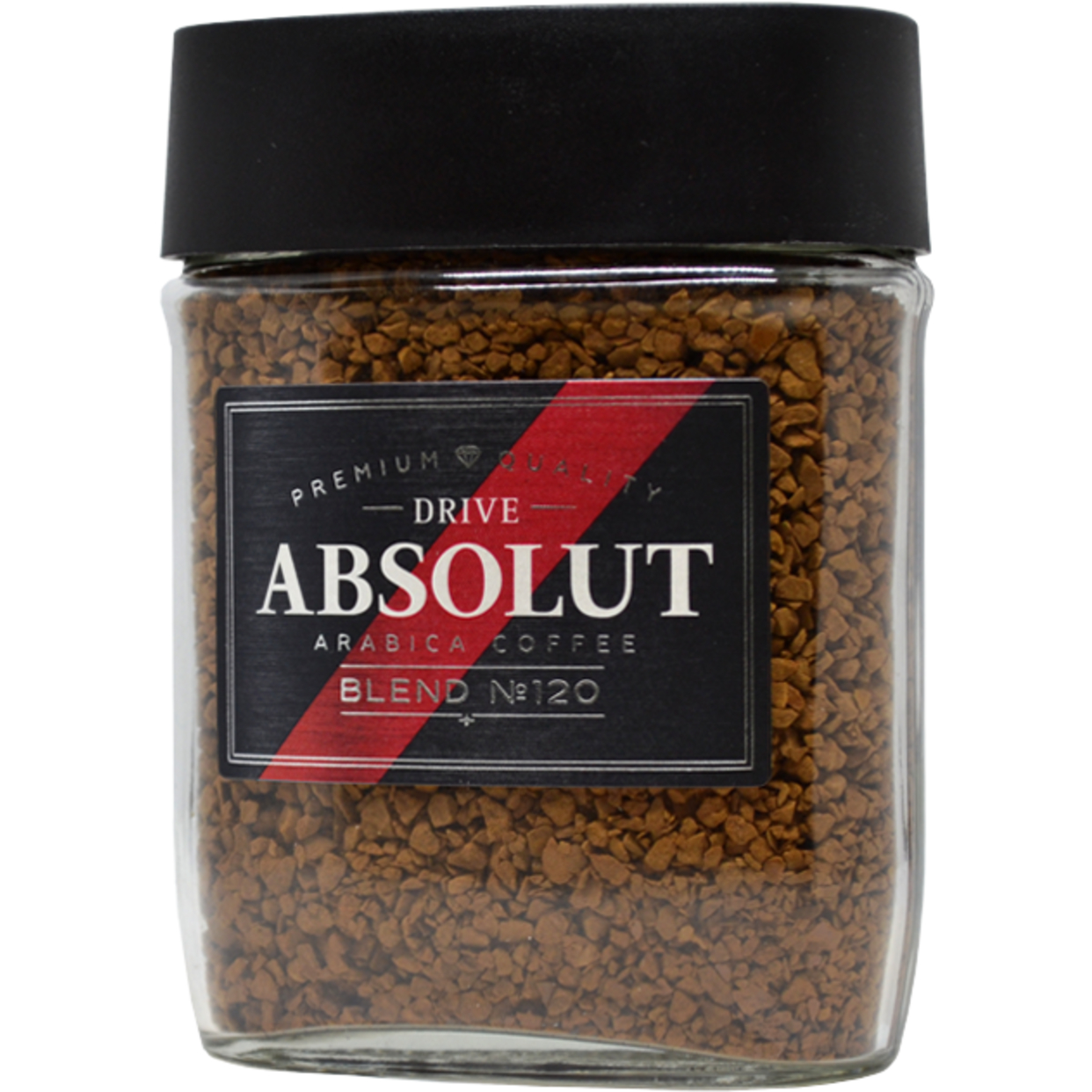 Кофе растворимый сублимированный Absolut Drive: blend №120, ст/б 95 г. по акции в Пятерочке