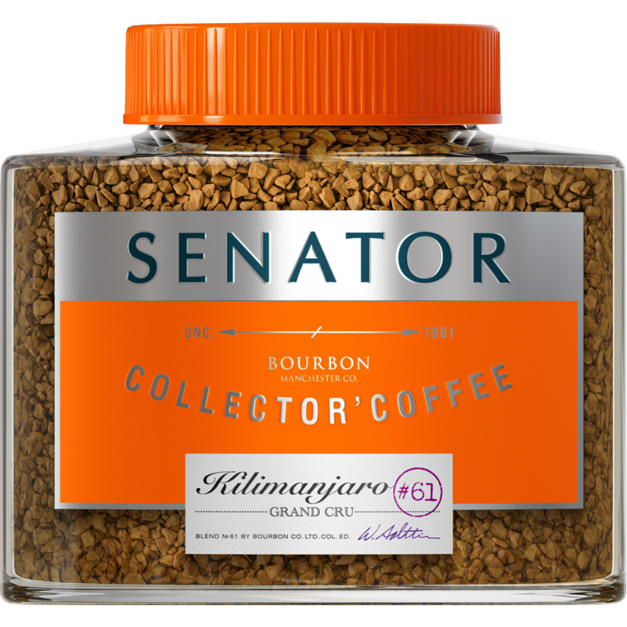 Кофе сублимированный с добавлением молотого Senator Kilimanjaro 100 гр.