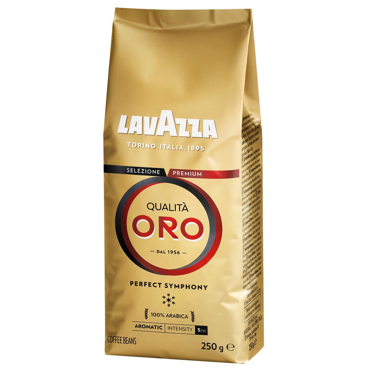 Кофе в зернах Lavazza Qualita Oro 250г по акции в Пятерочке