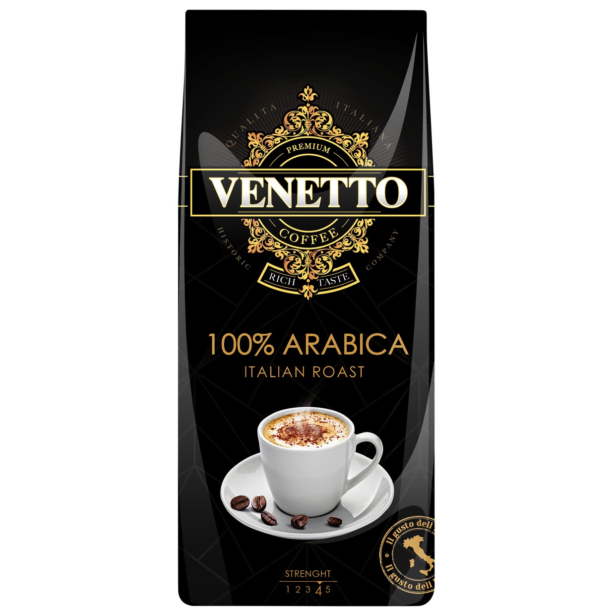 Кофе Venetto, в зернах, 500 г по акции в Пятерочке