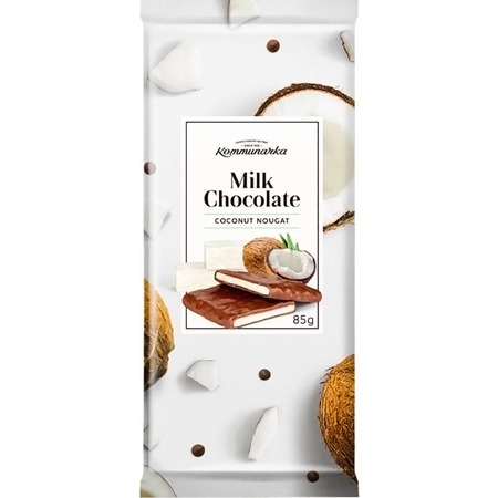 КОММУН.Шоколад мол.с кокос.нугой 85г по акции в Пятерочке
