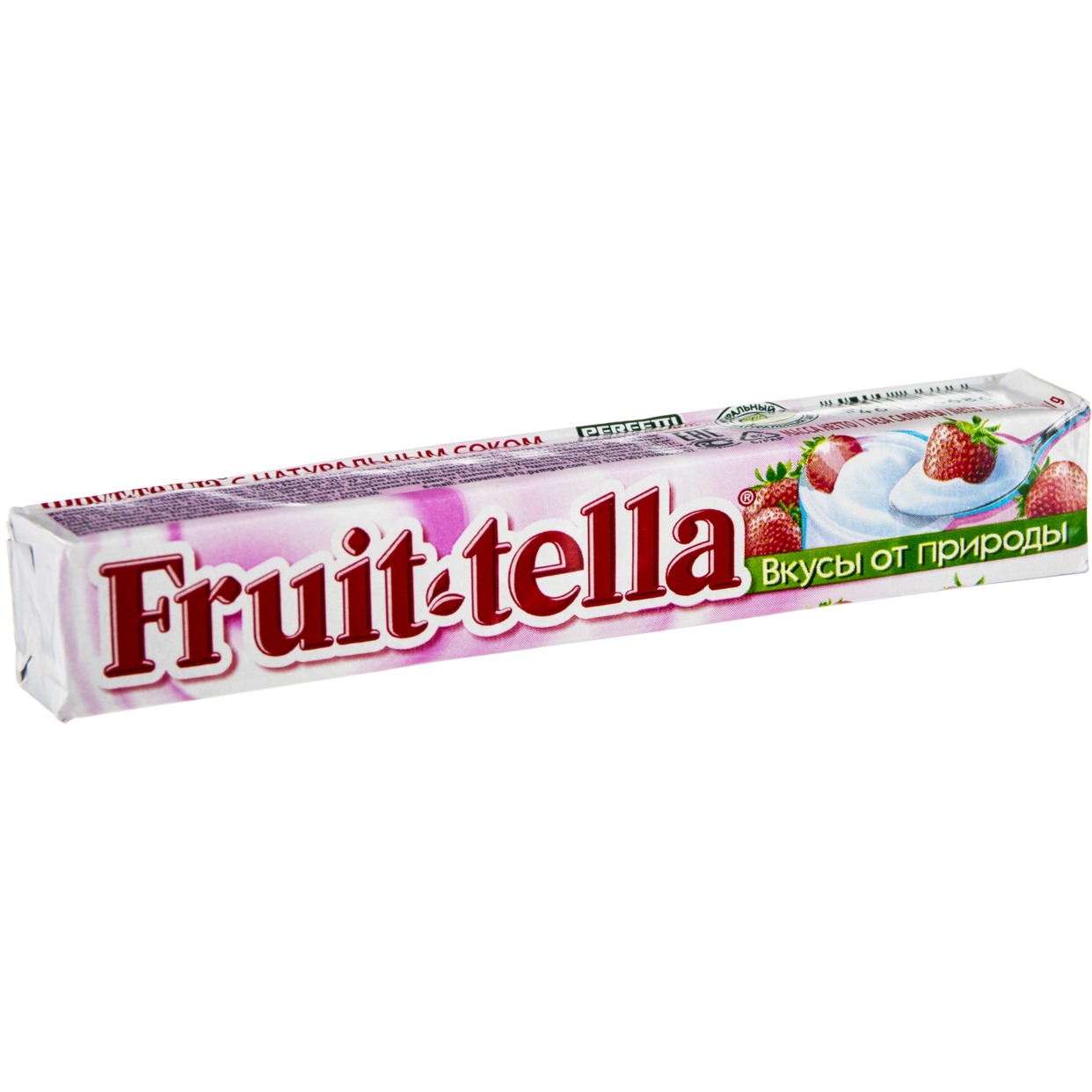 Конфеты Fruit Tella, йогуртная, клубничная, 41 г по акции в Пятерочке