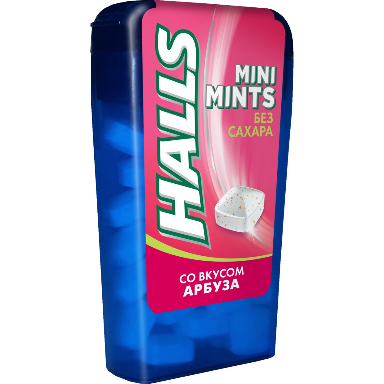 Конфеты Halls Mini Mints со вкусом арбуза без сахара 12.5г по акции в Пятерочке