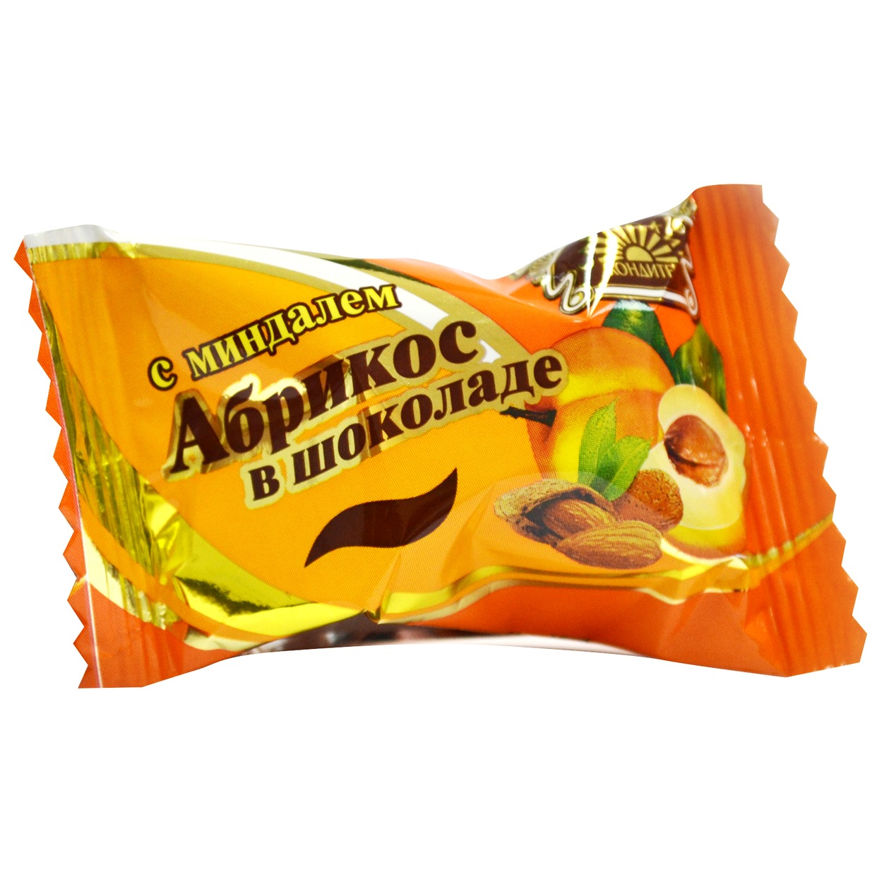 Конфеты Самарский Кондитер Абрикос в шоколаде с миндалем