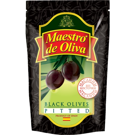 Консервы овощные: маслины без косточки, Maestro de Oliva, 170 гр