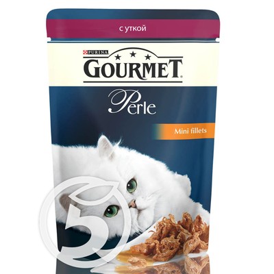Корм "Gourmet" Perle С уткой для кошек 85г