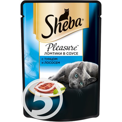 Корм "Sheba" Pleasure тунец и лосось для кошек 85г