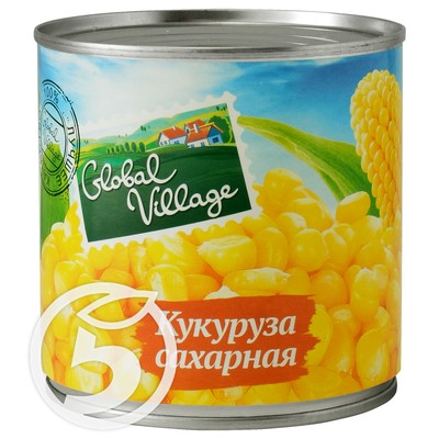 Кукуруза "Global Village" сахарная 425мл по акции в Пятерочке