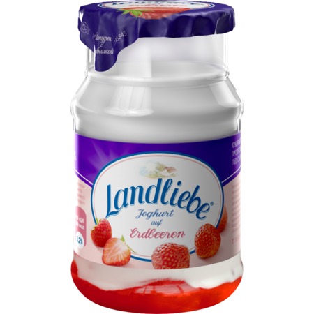 LANDL.Йогурт с клубн.3,2% бидончик 130г по акции в Пятерочке