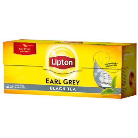 LIPTON Чай EARL GREY TEA чер.байх.25х2г по акции в Пятерочке