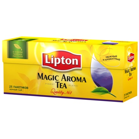 LIPTON Чай MAG.AROMA чер.байх.пак.25х2г