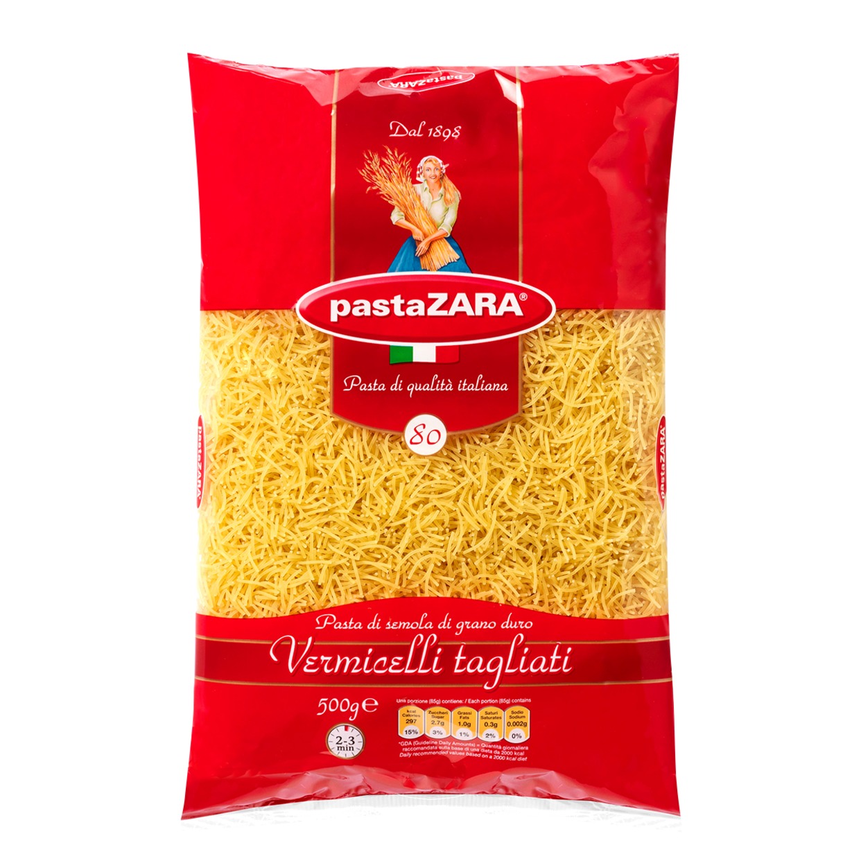 Макароны Pasta ZARA №80 Vermicelli tagliati 500г