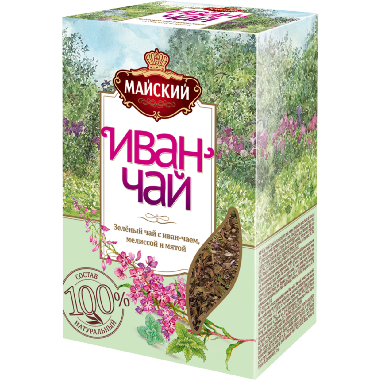 МАЙСК.Чай ИВАН-ЧАЙ зел.мел/мят.лист.75г