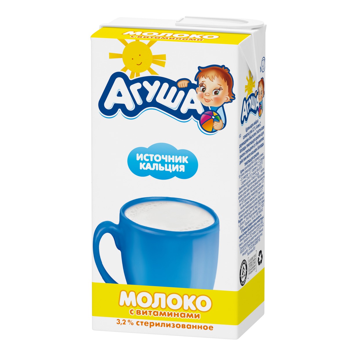Молоко Агуша детское витаминизированное 3.2% 500г