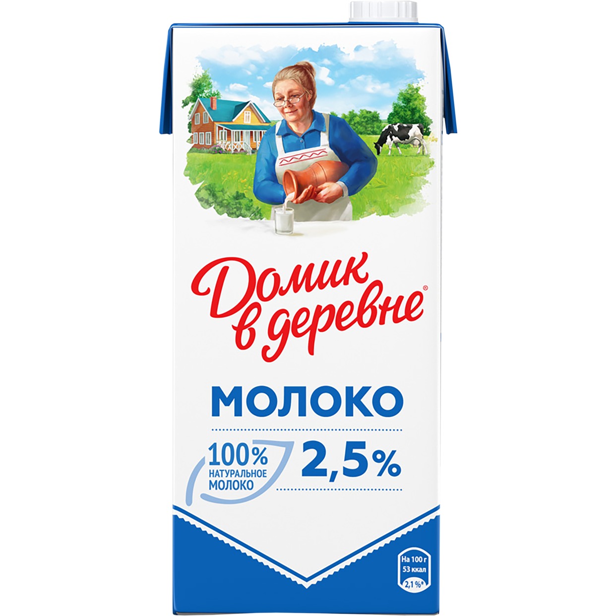 Молоко Домик в деревне ультрапастеризованное 2,5% 925 мл по акции в Пятерочке