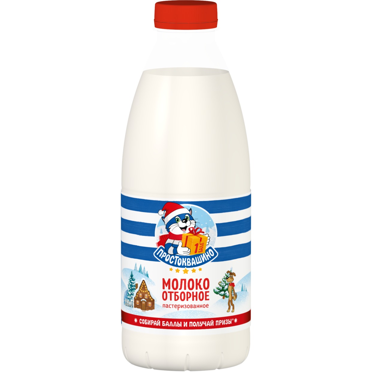 Молоко Простоквашино, пастеризованное, отборное, 3,4-4,5%, 930 мл по акции в Пятерочке