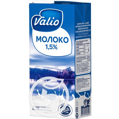 Молоко "Valio" Uht 1,5% 1кг по акции в Пятерочке