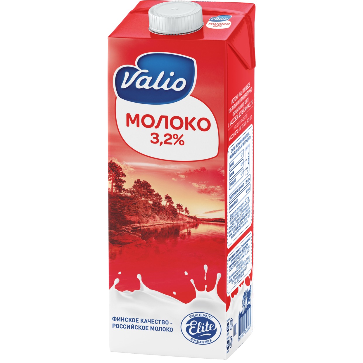 Молоко Valio ультрапастеризованное 3,2 % 1 л по акции в Пятерочке