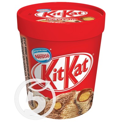 Мороженое "Nestle" Kit Kat шоколадное с вафельными шариками 480мл