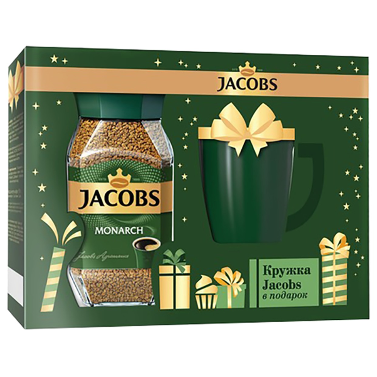 Набор кофе растворимый Jacobs Monarch 95 г + кружка