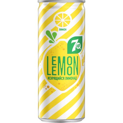 Напиток "7up" Lemon Lemon 0.25л