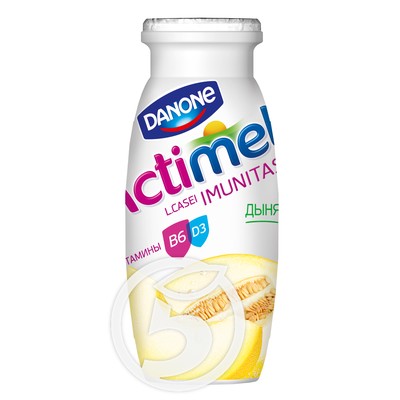 Напиток "Actimel" детский Клубника-банан 2.5% 100мл по акции в Пятерочке