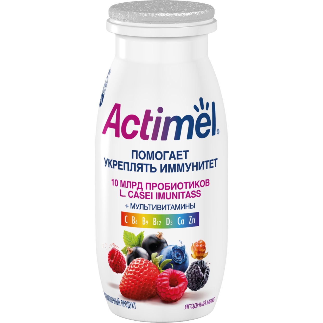 Напиток Actimel Мультивитамины Ягодный микс 2.5% 100г
