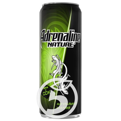 Напиток "Adrenalin"e Nature энергетический 0,5л