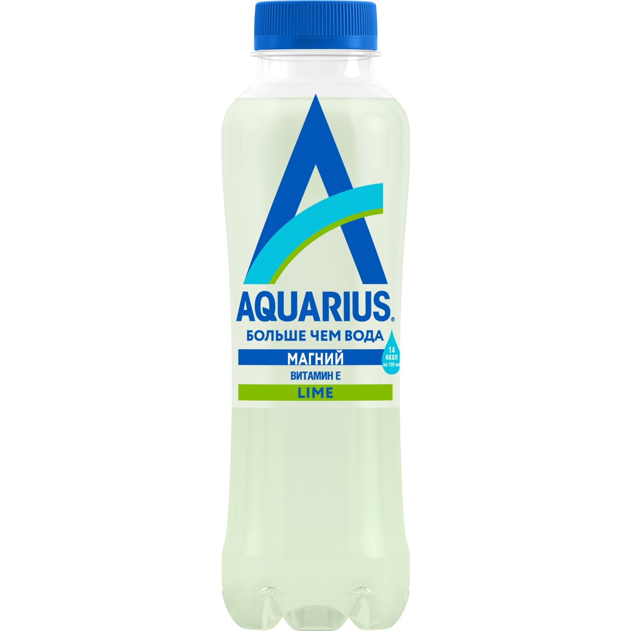 Напиток "Аквариус" со вкусом лайма" (Aquarius Lime) безалкогольный негаз,обогащенный магнием и витамином Е 400мл