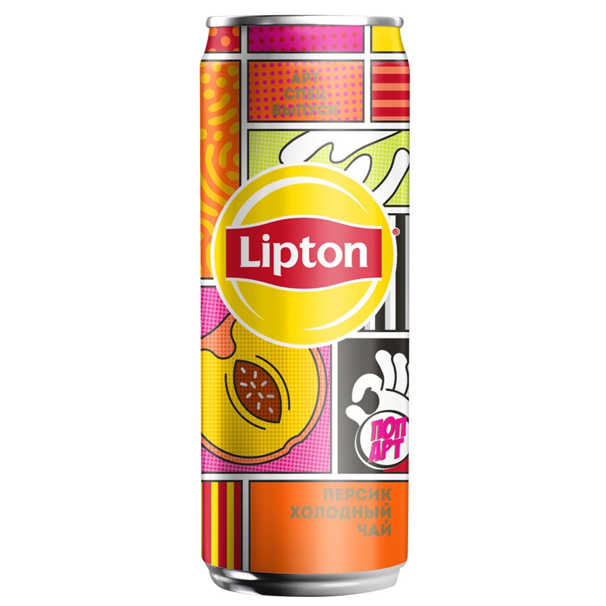 Напиток безалкогольный негазированный "Холодный чай "Липтон" со вкусом персика" 0.25л ж/б
