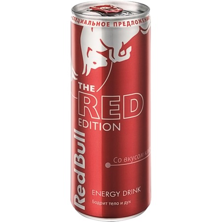 Напиток безалкогольный тонизирующий (энергетический) газированный "Ред Булл Ред Эдишн" (RED BULL The Red Edition)
